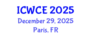 International Conference on Wireless Communications Engineering (ICWCE) December 29, 2025 - Paris, France