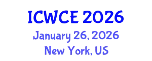International Conference on Wireless Communications Engineering (ICWCE) January 26, 2026 - New York, United States