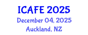 International Conference on Agricultural and Forestry Engineering (ICAFE) December 04, 2025 - Auckland, New Zealand
