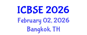 International Conference on Bioprocess Systems Engineering (ICBSE) February 02, 2026 - Bangkok, Thailand