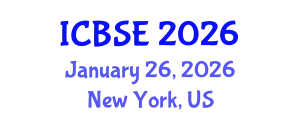 International Conference on Bioprocess Systems Engineering (ICBSE) January 26, 2026 - New York, United States