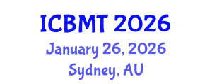 International Conference on Business, Marketing and Tourism (ICBMT) January 26, 2026 - Sydney, Australia