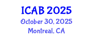 International Conference on Agriculture and Biotechnology (ICAB) October 30, 2025 - Montreal, Canada