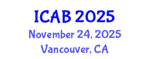 International Conference on Agriculture and Biotechnology (ICAB) November 24, 2025 - Vancouver, Canada