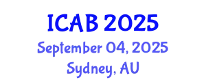International Conference on Agriculture and Biotechnology (ICAB) September 04, 2025 - Sydney, Australia