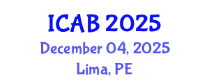 International Conference on Agriculture and Biotechnology (ICAB) December 04, 2025 - Lima, Peru