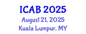 International Conference on Agriculture and Biotechnology (ICAB) August 21, 2025 - Kuala Lumpur, Malaysia