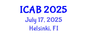 International Conference on Agriculture and Biotechnology (ICAB) July 17, 2025 - Helsinki, Finland