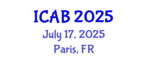 International Conference on Agriculture and Biotechnology (ICAB) July 17, 2025 - Paris, France