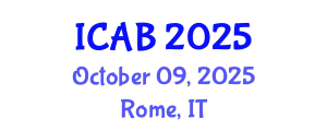 International Conference on Agriculture and Biotechnology (ICAB) October 09, 2025 - Rome, Italy