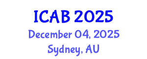 International Conference on Agriculture and Biotechnology (ICAB) December 04, 2025 - Sydney, Australia