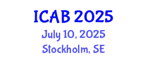 International Conference on Agriculture and Biotechnology (ICAB) July 10, 2025 - Stockholm, Sweden