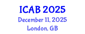 International Conference on Agriculture and Biotechnology (ICAB) December 11, 2025 - London, United Kingdom
