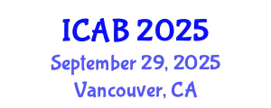 International Conference on Agriculture and Biotechnology (ICAB) September 29, 2025 - Vancouver, Canada
