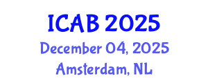 International Conference on Agriculture and Biotechnology (ICAB) December 04, 2025 - Amsterdam, Netherlands