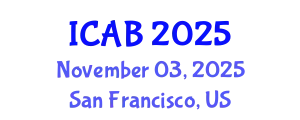 International Conference on Agriculture and Biotechnology (ICAB) November 03, 2025 - San Francisco, United States