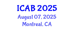 International Conference on Agriculture and Biotechnology (ICAB) August 07, 2025 - Montreal, Canada