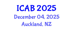 International Conference on Agriculture and Biotechnology (ICAB) December 04, 2025 - Auckland, New Zealand