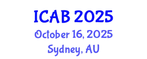 International Conference on Agriculture and Biotechnology (ICAB) October 16, 2025 - Sydney, Australia