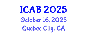 International Conference on Agriculture and Biotechnology (ICAB) October 16, 2025 - Quebec City, Canada