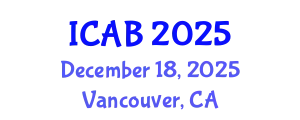 International Conference on Agriculture and Biotechnology (ICAB) December 18, 2025 - Vancouver, Canada