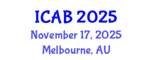 International Conference on Agriculture and Biotechnology (ICAB) November 17, 2025 - Melbourne, Australia