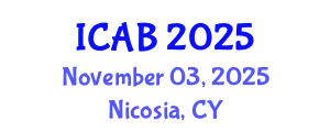 International Conference on Agriculture and Biotechnology (ICAB) November 03, 2025 - Nicosia, Cyprus