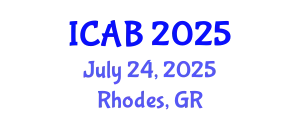 International Conference on Agriculture and Biotechnology (ICAB) July 24, 2025 - Rhodes, Greece
