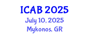 International Conference on Agriculture and Biotechnology (ICAB) July 10, 2025 - Mykonos, Greece