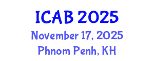 International Conference on Agriculture and Biotechnology (ICAB) November 17, 2025 - Phnom Penh, Cambodia