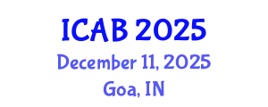 International Conference on Agriculture and Biotechnology (ICAB) December 11, 2025 - Goa, India