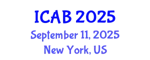 International Conference on Agriculture and Biotechnology (ICAB) September 11, 2025 - New York, United States