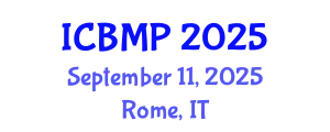 International Conference on Biophysics and Medical Physics (ICBMP) September 11, 2025 - Rome, Italy