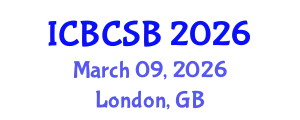 International Conference on Bioinformatics and Computational Systems Biology (ICBCSB) March 09, 2026 - London, United Kingdom