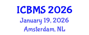 International Conference on Biological and Medical Sciences (ICBMS) January 19, 2026 - Amsterdam, Netherlands