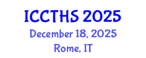 International Conference on Counter Terrorism and Human Security (ICCTHS) December 18, 2025 - Rome, Italy