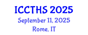 International Conference on Counter Terrorism and Human Security (ICCTHS) September 11, 2025 - Rome, Italy