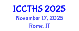 International Conference on Counter Terrorism and Human Security (ICCTHS) November 17, 2025 - Rome, Italy