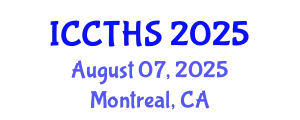 International Conference on Counter Terrorism and Human Security (ICCTHS) August 07, 2025 - Montreal, Canada