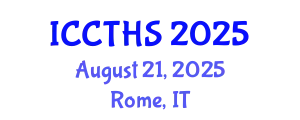 International Conference on Counter Terrorism and Human Security (ICCTHS) August 21, 2025 - Rome, Italy