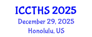 International Conference on Counter Terrorism and Human Security (ICCTHS) December 29, 2025 - Honolulu, United States