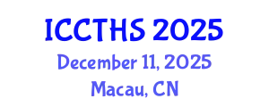 International Conference on Counter Terrorism and Human Security (ICCTHS) December 11, 2025 - Macau, China