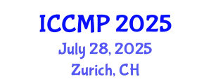 International Conference on Condensed Matter Physics (ICCMP) July 28, 2025 - Zurich, Switzerland