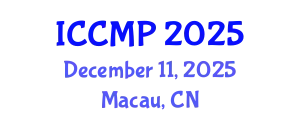 International Conference on Condensed Matter Physics (ICCMP) December 11, 2025 - Macau, China