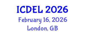 International Conference on Distance Education and Learning (ICDEL) February 16, 2026 - London, United Kingdom