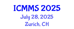 International Conference on Metallurgy and Material Science (ICMMS) July 28, 2025 - Zurich, Switzerland