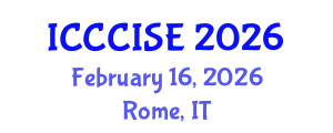 International Conference on Computer, Communication and Information Sciences, and Engineering (ICCCISE) February 16, 2026 - Rome, Italy