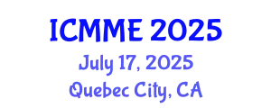 International Conference on Metallurgical and Materials Engineering (ICMME) July 17, 2025 - Quebec City, Canada
