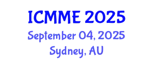 International Conference on Metallurgical and Materials Engineering (ICMME) September 04, 2025 - Sydney, Australia
