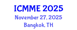 International Conference on Metallurgical and Materials Engineering (ICMME) November 27, 2025 - Bangkok, Thailand